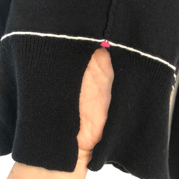 Label + Thread size M black light weight cardigan sweater layer work fall winter - Picture 6 of 13